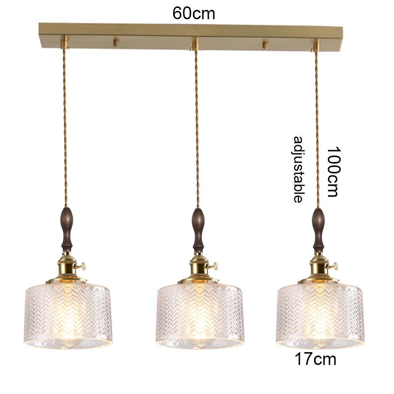 Vintage Creative Glass Metal Pendant Lights Fixture Retro Loft Style Bar Restaurant Kitchen Room Indoor Hanging Lamp Luminaire