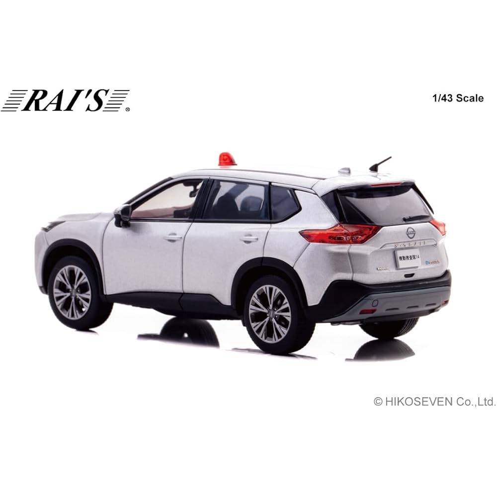 RAI'S 1/43 Scale Nissan X-Trail S e-4ORCE (T33) 2022 Police Headquarters Criminal Investigation Department Mobile Investigation Unit Vehicle (Silver) 