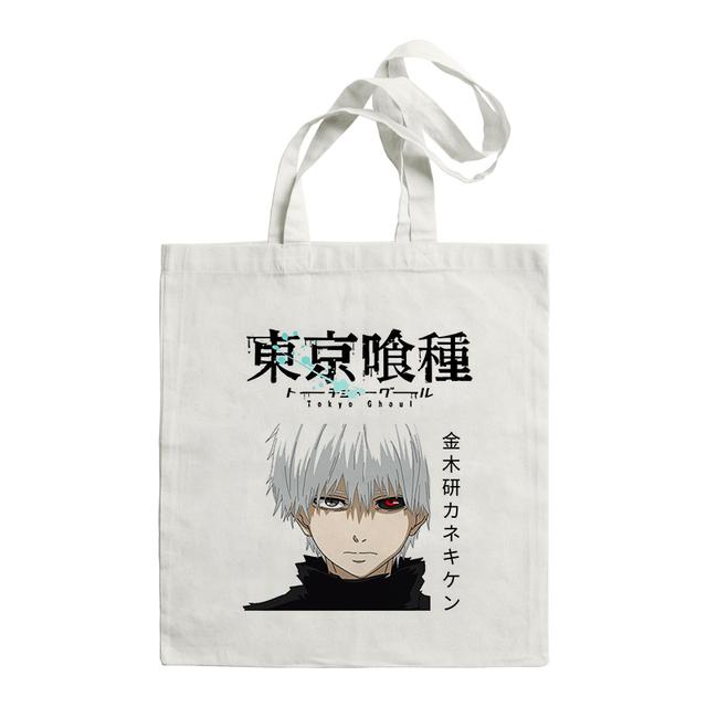 Japan Anime Kaneki Ken Tokyo Ghoul Canva Bag Harajuku Gothic Style Shopper Large Capacity Women Bag Shoulder Bag Vintage HandBag