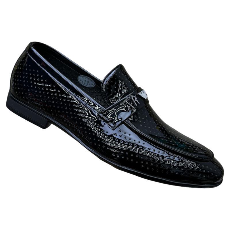 Herrenlederschuhe Sommer neue Herren Lackleder glänzend Doudou Schuhe Lochmuster atmungsaktiv Slipper Freizeitlederschuhe