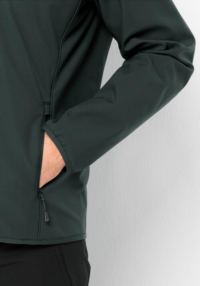 Куртка Jack Wolfskin Bornberg Hoody M черная олива/светлячок