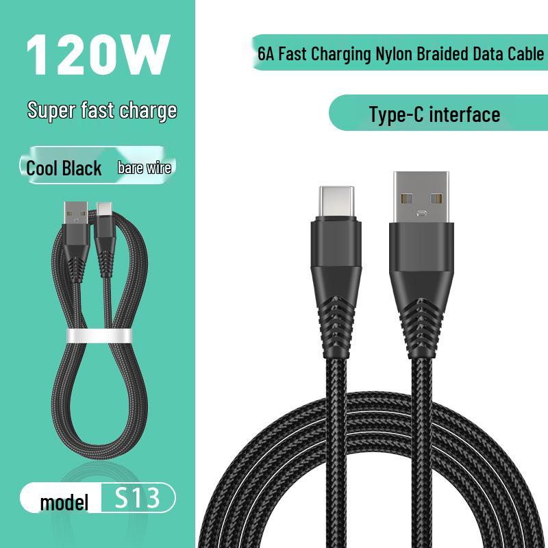 Pin Yue S13 6A Fast Charging Cable for Apple, Xiaomi, Honor, Huawei USB-C Devices