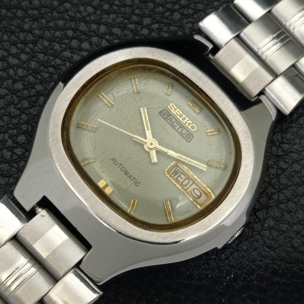 GENUINE VINTAGE SEIKO 5 ACTUS AUTOMATIC JAPAN 7019A MENS WATCH A702122-5 R208-a702122