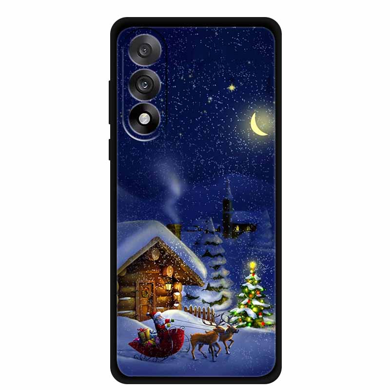 Christmas Phone Cases For OnePlus Nord 5 5G Case Shockproof Silicone Soft Black Cover Christmas Tree for 1+ Nord 5 5G Back Cover