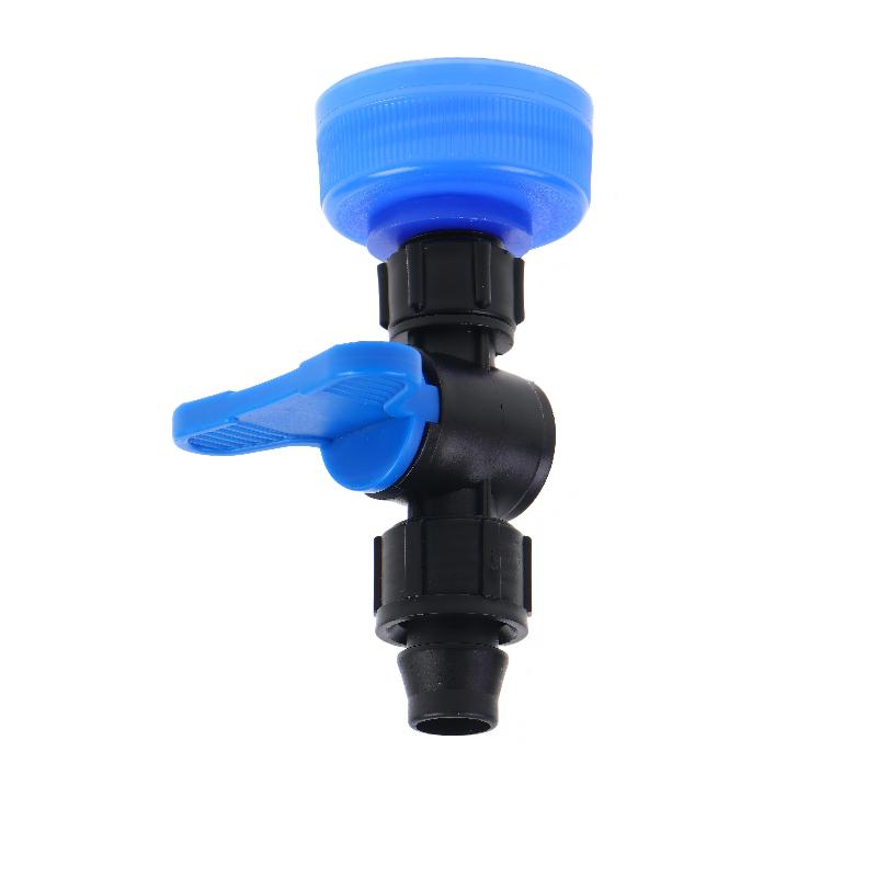 Universal Portable Double Lock Bypass Valve Water Tap Bottle Adapter High Pressure Resistant for Garden Irrigation Use