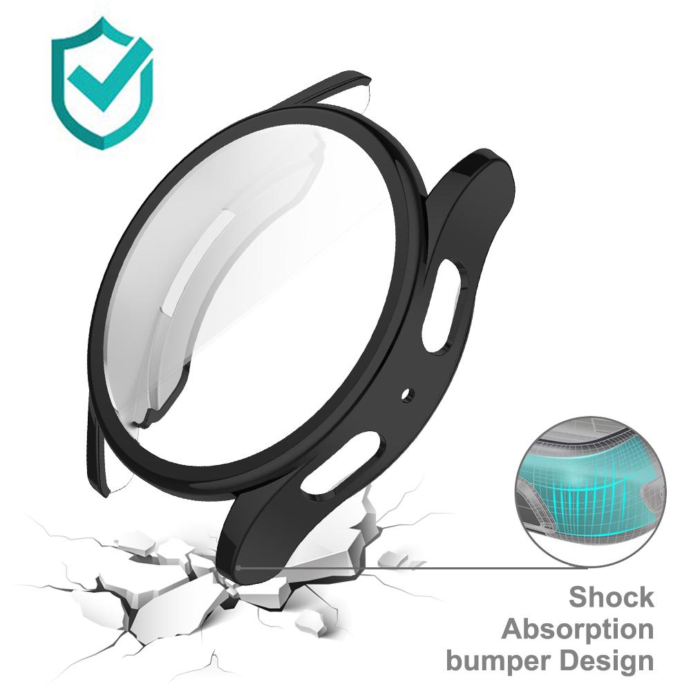 Soft Silicone Case Glass For Samsung Galaxy Watch 7 40mm 44mm Smart Watch Screen Protector Bumper Shell For Galaxy Watch 7 Cover