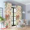 2pcs 2D flat printing Merry Christmas Curtains Christmas Ho Ho Ho Digital Printed Polyester Drapes Holiday Decorations Perfect