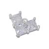 2pcs/lot, Gold Heart Crystal Pendant Star Charms for Handmade Earrings Necklace Jewelry Accessories VD1181