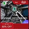 Car Sticker 2025 New 4Pcs 56mm Car Wheel Hub Center Caps Stickers Badge For Skoda Octavia Superb Rapid Kodiaq Karoq Fabia Kamiq