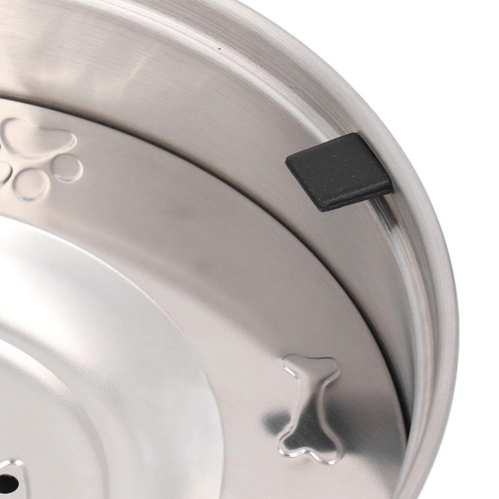 Food Safe Metal Floating Dog Bowl Large Capacity Anti Splash Large Capacity Dog Water Bowl Round Shaped Anti Overflow