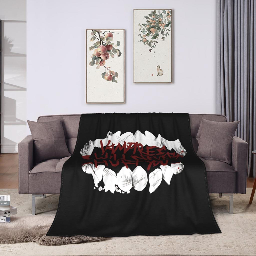 My Chemical Romance Band Blanket Music Super Warm Aesthetic Plush Throw Blanket For Bedroom Camping Flannel Bedspread Bed Cover