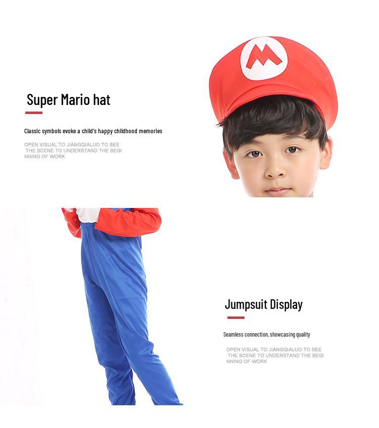 Parent-Child Super Mario Halloween Cosplay Costumes