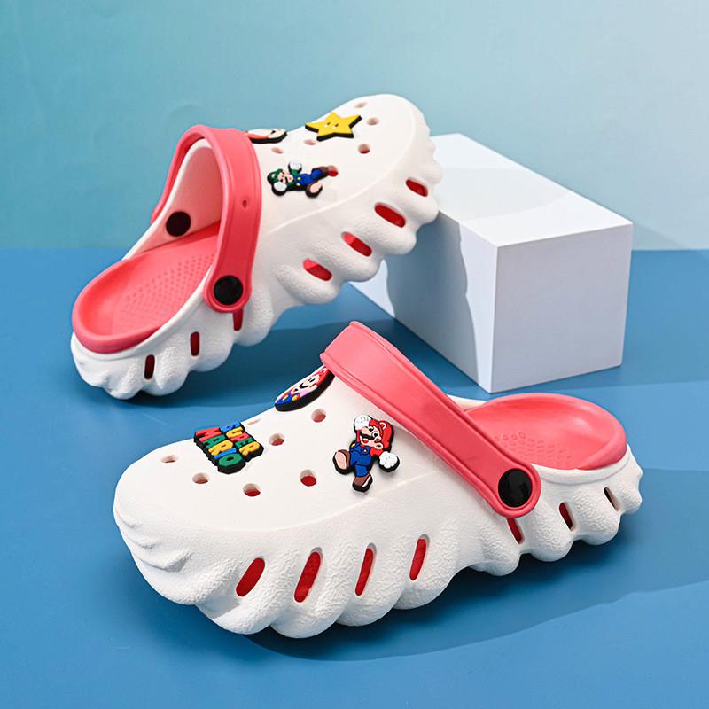 Fun And Colorful Mario Characters Kids Summer Clogs Soft Eva Material Lightweight And Breathable Design