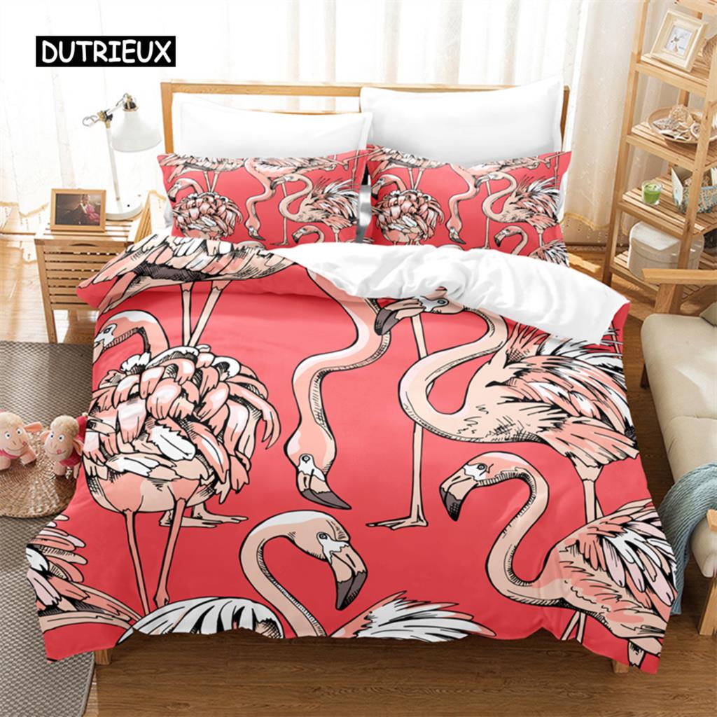 Tropenwald-Leoparden-Bettwäscheset Bettbezug-Set 3D-Bettwäsche Digitaldruck Bettwäsche Queen-Size-Bettwäscheset Modedesign