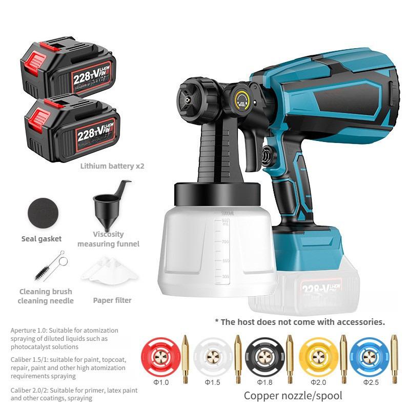 Small Rechargeable Household Paint Spraying Machine Handheld Latex Paint Spray Gun Portable Electric Spray Paint Gun