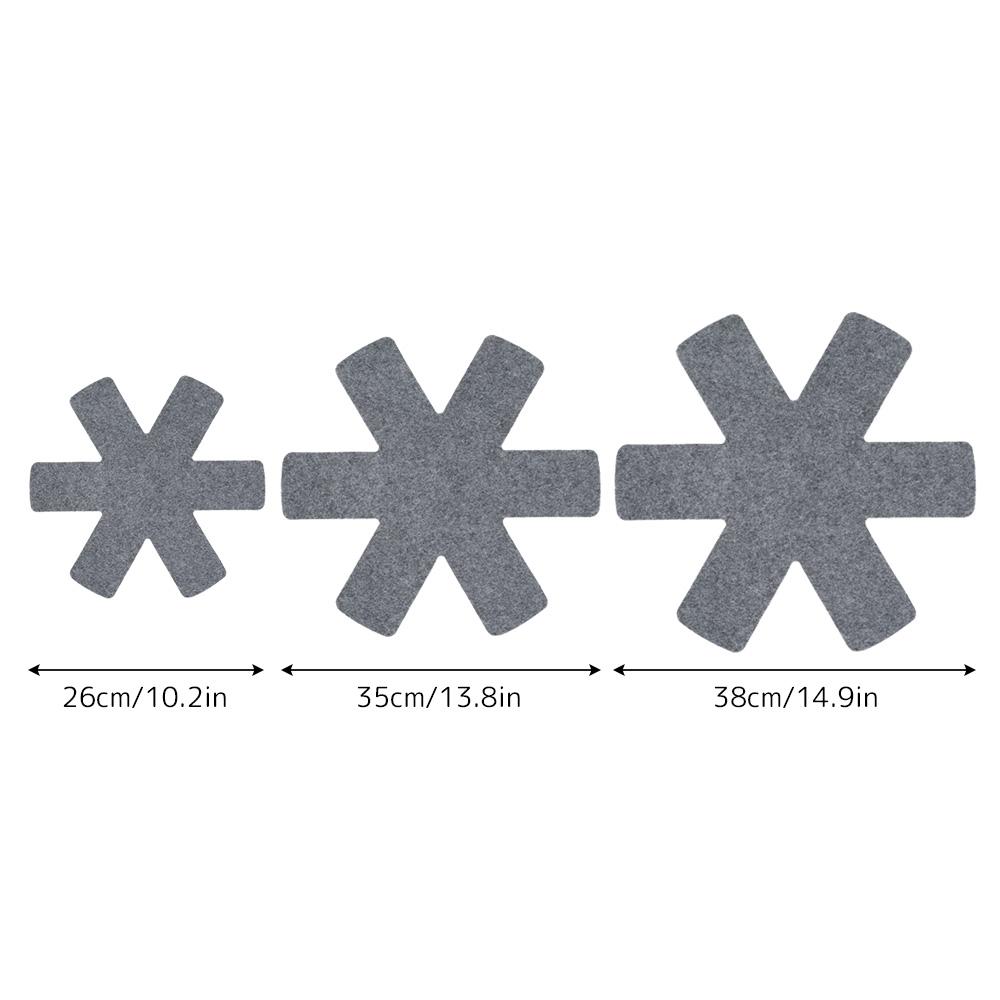 12Pcs Pot Pan Protectors Non-stick Divider Pads Prevent Scratching Separate Protect Surfaces for Cookware Kitchen Accessories