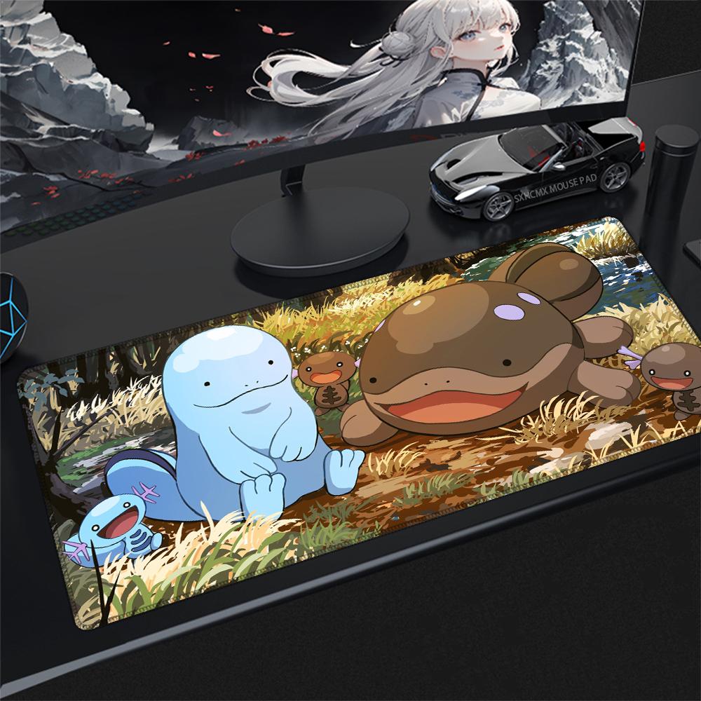 Gaming Mouse Pad P-Pokemon Clodsire XXL Non-Slip Rubber Base Anime Desk Mat Keyboard Pad Gamer Accessories for PC Desk