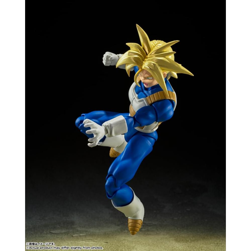 BANDAI SPIRITS S.H.Figuarts Dragon Ball Super Saiyan Trunks - Hidden Super Power Approx. 140mm PVC & ABS Painted Movable Figure