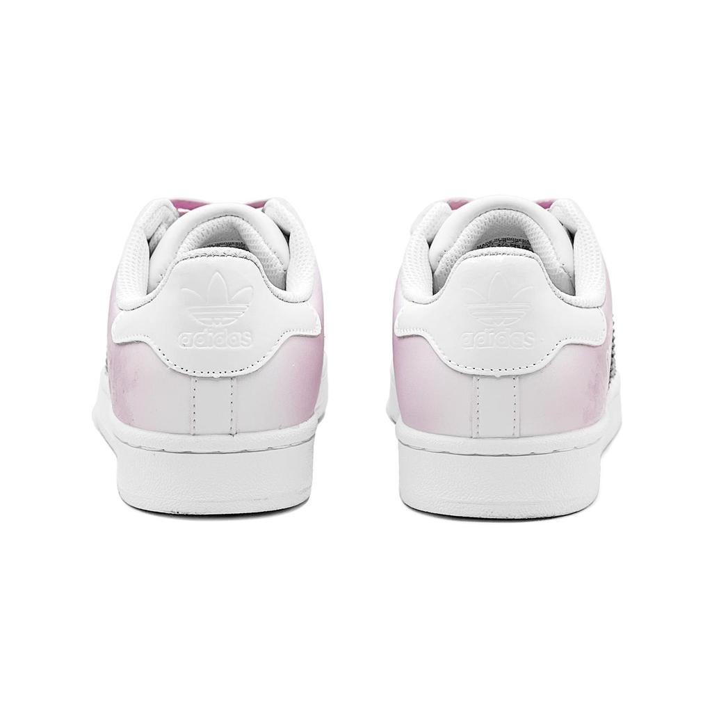 adidas Originals Superstar 2 Erosion Lettre d'Amour Chaussures de Skateboard Basses pour Femmes Rose IH8659(TeamS1-S-BOX)
