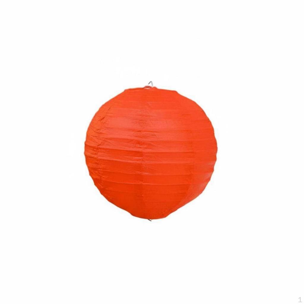 Round Paper Lantern Hanging Lampshade Handmade for Wedding Home Farm Inn 15cm White