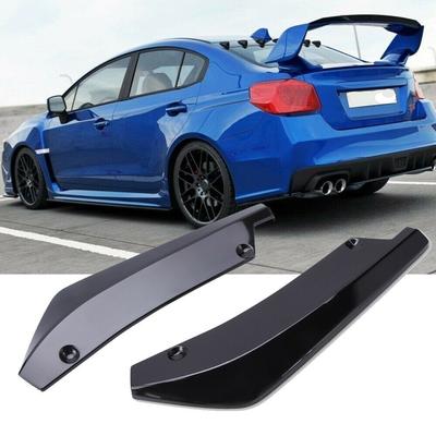 2pcs Rear Bumper Splitter Lip Universal For Subaru WRX STI Impreza Side Spoiler Canards Diffuser Sticker Trim Car