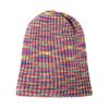 Striped Wool Hat Mixed Color Knitted Hat Ear Protect Warmth Thicken Autumn Winter for Boys Girls Xmas Halloween New Year
