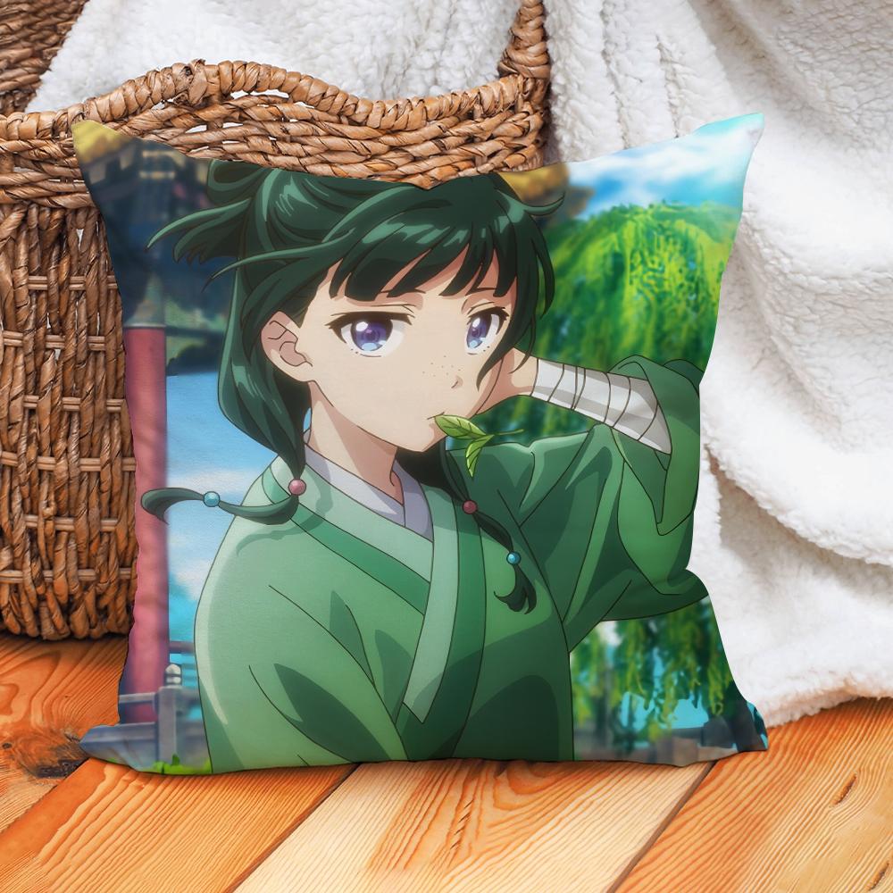 Anime The Apothecary Diaries Pillow Case Home Decoration Cushion Cover Suitable For Office Sofa Bedroom Car