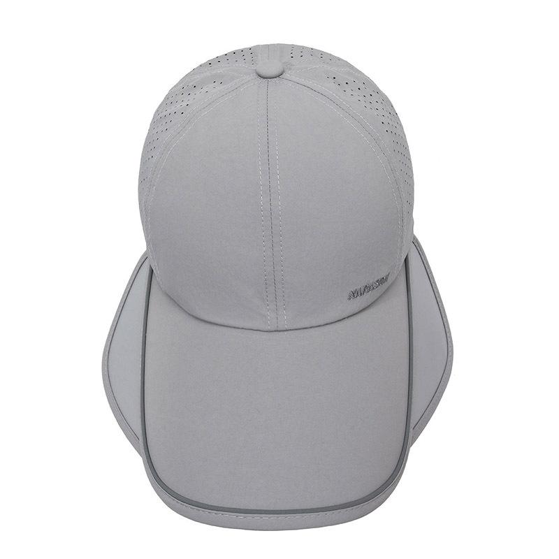 Long Wide Brim Sunscreen Baseball Cap Women Outdoor Golf Cap Summer Thin Quick-Drying Retractable Sunshade Cap for Men