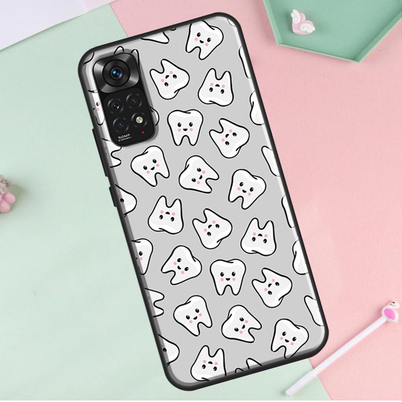 

Dentist Tooth Pattern For Redmi Note 12 Pro Plus Cover For Redmi Note 10 8 9 11 Pro 12S 11S 10S 9S 9C 10C 12C Case Redmi Note 11 Pro