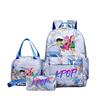 Witch Hunter Three-Piece Backpack Girl Digital Printing Elementary School Bag Large Capacity Backpack