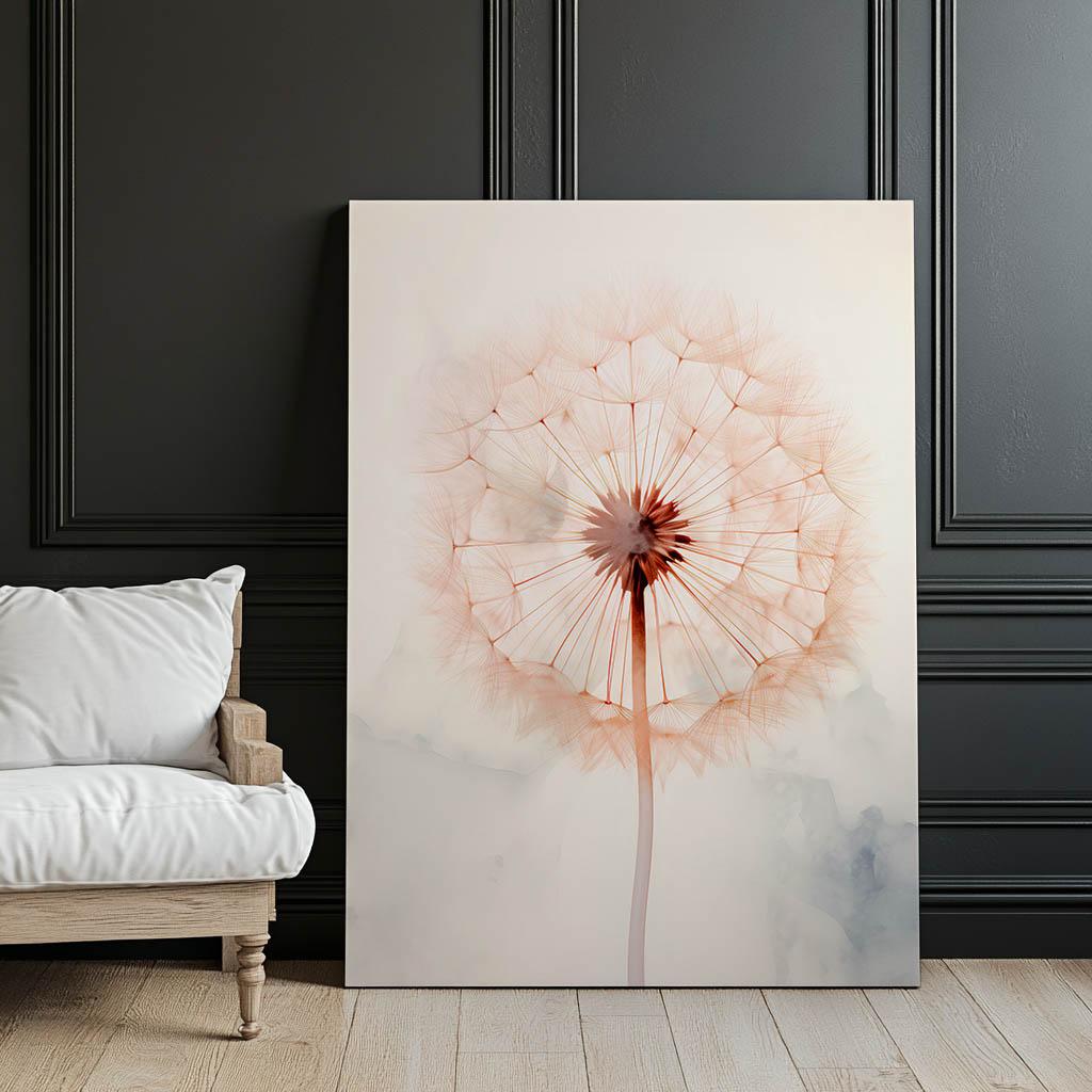 Eteryczna Delikatność Dmuchawca Eteryczna Delikatność Dmuchawca, 70X100 Cm, Bez Ramy, Płótno Premium Na Blejtramie