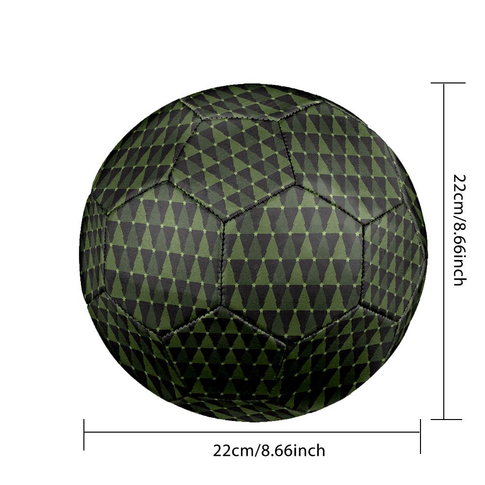 1pc Christmas Tree Size 5 Soccer Ball Professional Match Training Football Indoor &Outdoor Sports Ball Lightweight Durable m6549