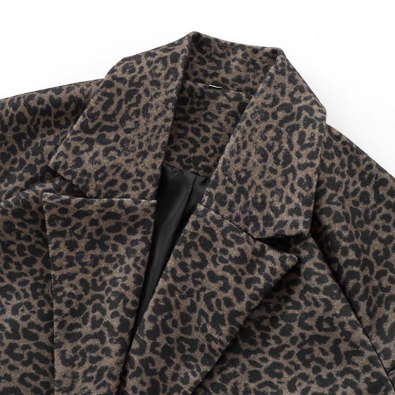 Jnleaog Autumn New Women's Clothing Fashion Style French Style Design Pattern Printed Coat Outwear 8340701