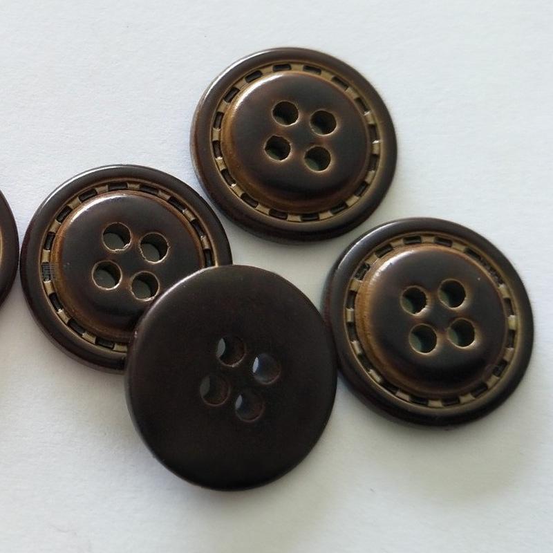 10ks Kulaté 4-dírkové knoflíky 15/20/25mm Odolné ABS plastové knoflíky Knoflíky na kabát svetr