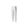 Li Ning Badminton Series Solid Color Logo Print Cuffed Fleece Casual Pants Men Bottoms Water-Gray AKLS985-1