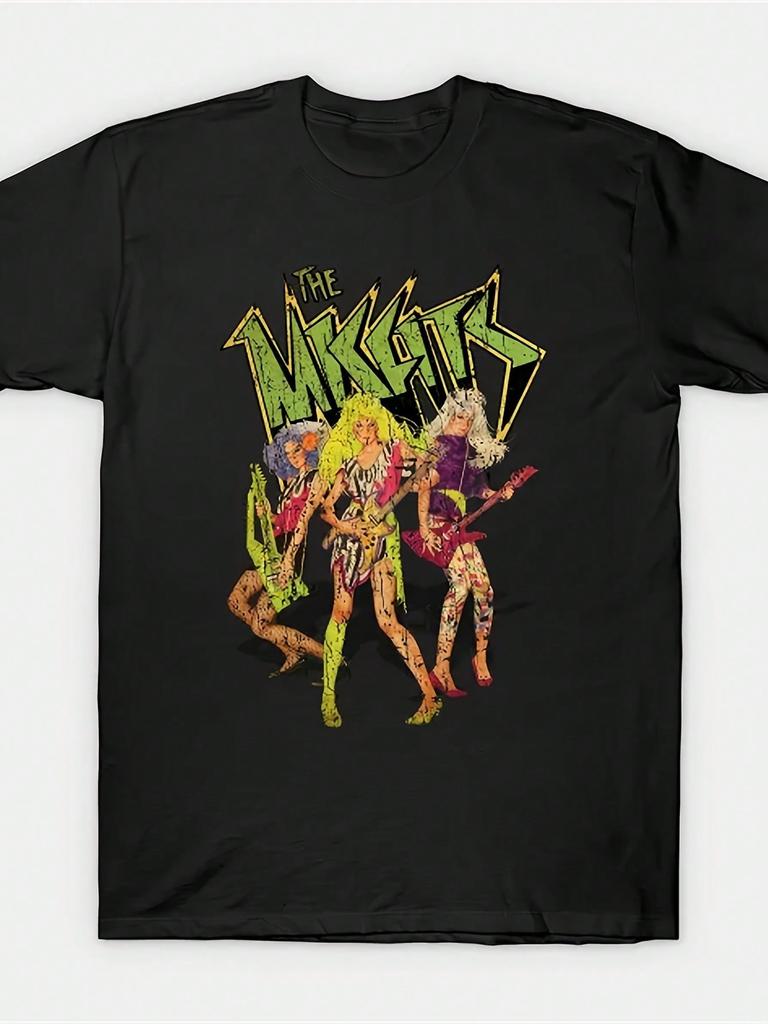 Vintage Jem and The Holograms Misfits Print TShirt for Men and Boys Premium Quality Casual Short Sleeve Crew Neck