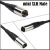 Audio Cable Mini XLR Male To XLR Female for Pocket Cinema 4K 6K Camera 0.5m 1.5m Black Smart Device Digital Cables ConnectorsGood Product