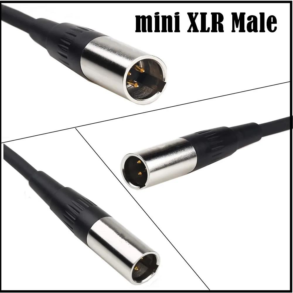 Audio Cable Mini XLR Male To XLR Female for Pocket Cinema 4K 6K Camera 0.5m 1.5m Black Smart Device Digital Cables ConnectorsGood Product