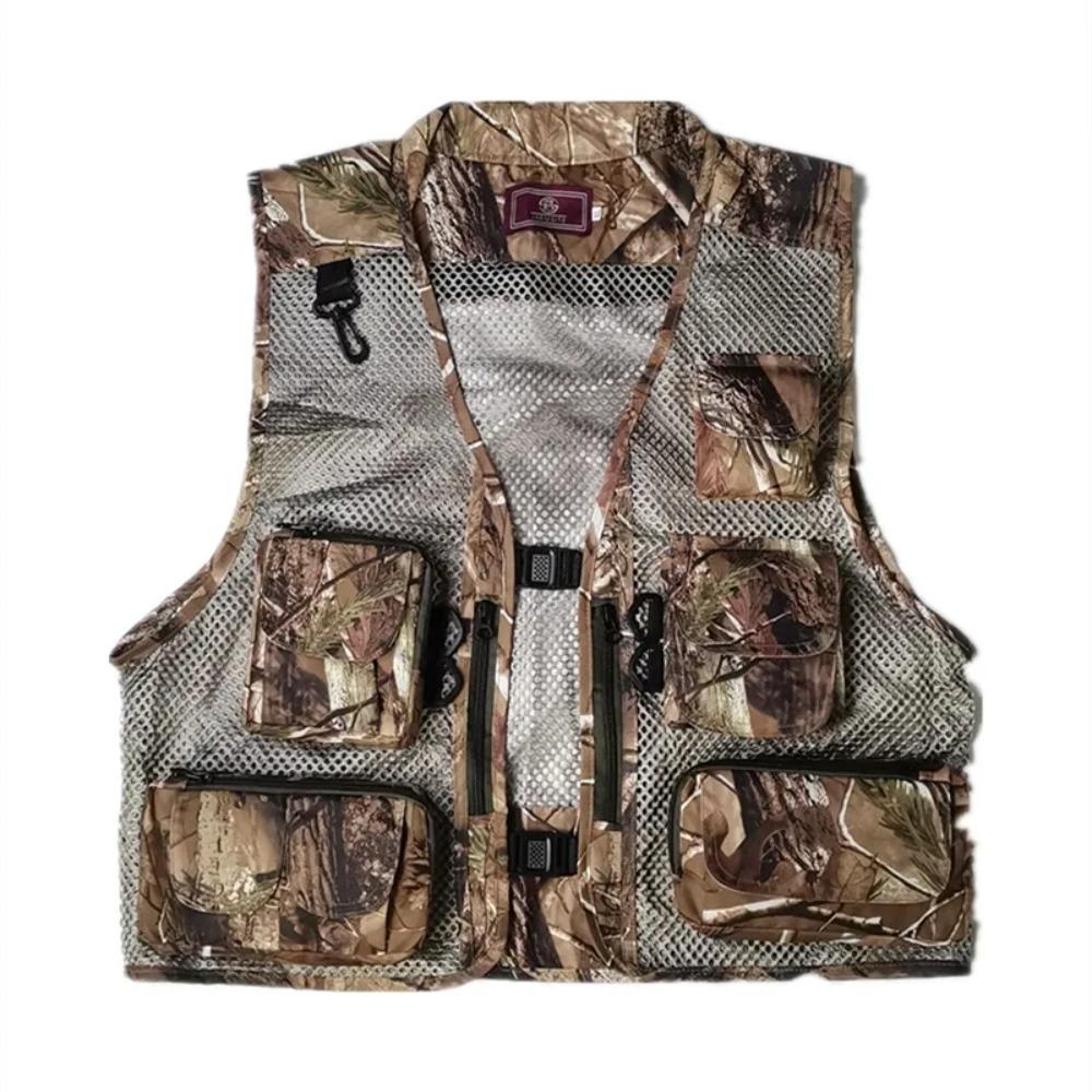 BEPAN Outdoor Leisure Sports Fishing Vest Mesh Breathable Vest Outdoor Mountaineering Multi Pocket Vest