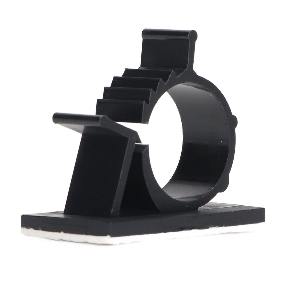 100 Pcs Cable Clips Adjustable Self Adhesive Wire Management Clamps Reusable Nylon PA66 Cable Tie Holder Black YX 1013