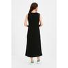 Long Sleeveless Dress Set Of 2 White - Black Plus Size Range 100% Cotton