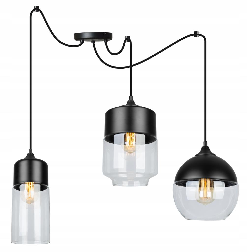 ELEGANT SPIDER HANGING LAMP GLASS SHADE