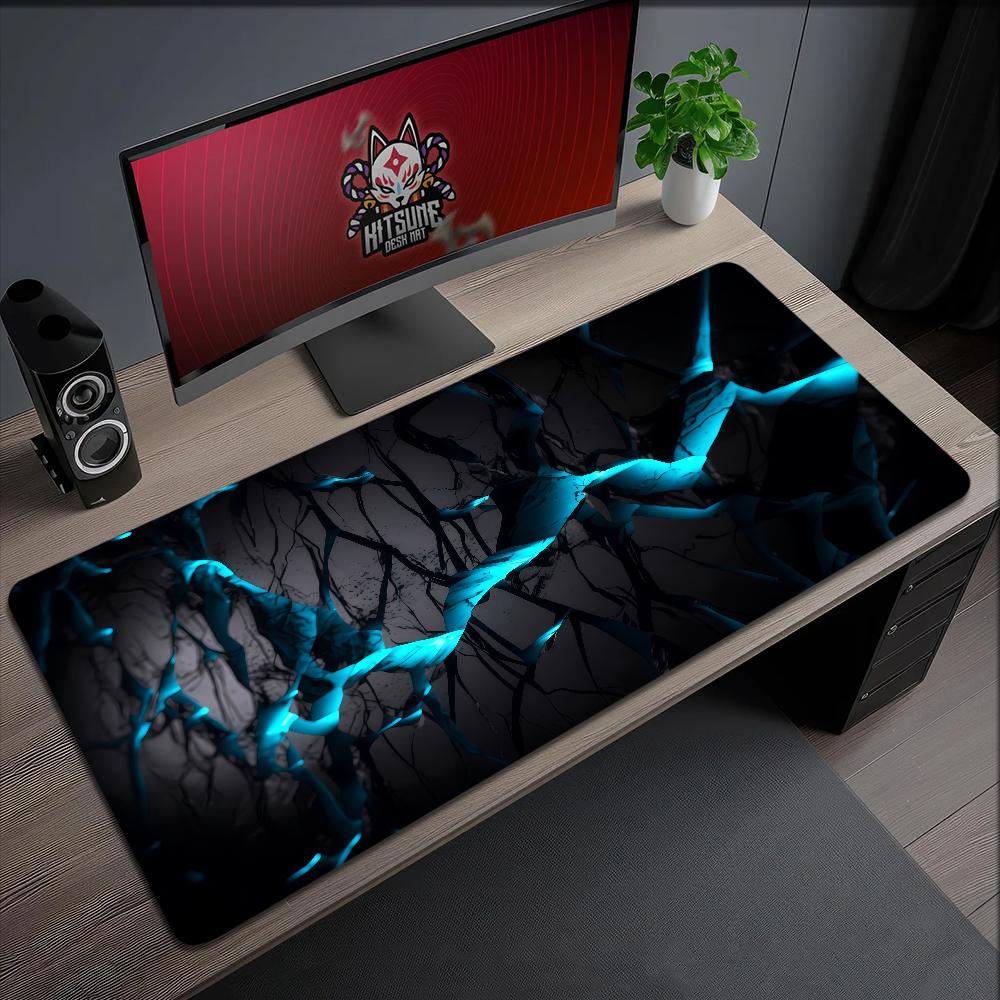 Geometric Blue Gradient Honeycomb Mouse Pad Non-slip Thickened Large Writing Lockedge Office Student Gaming Cushion MousePad