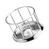 Tortoises Feeder Stainless Steel Dish Water Food Dispenser Feeding Bowl Reptiles Drinking Plate Tray Easy to Clean