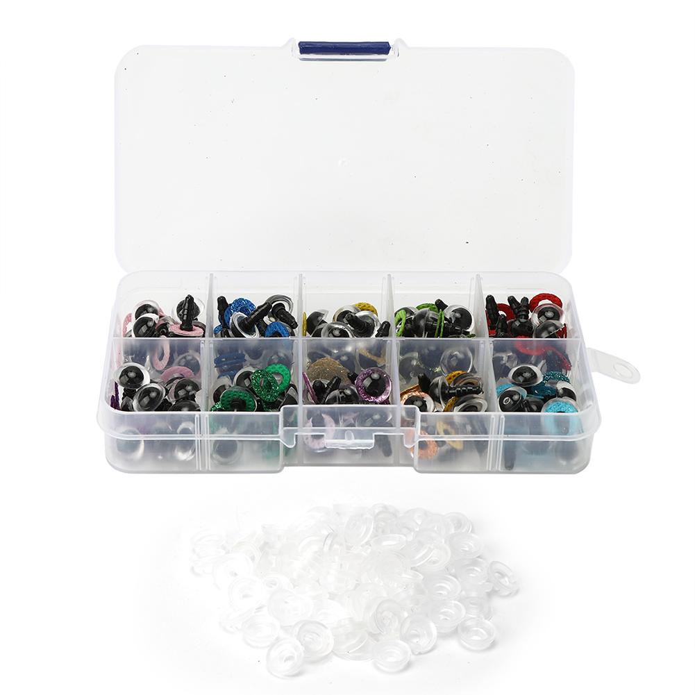 

1 коробка игрушечные глаза медведя нетоксичные практичные детские аксессуары ручной работы «сделай сам» 10 мм(Коробка на 10 кейсов(включая 100 шт.) )