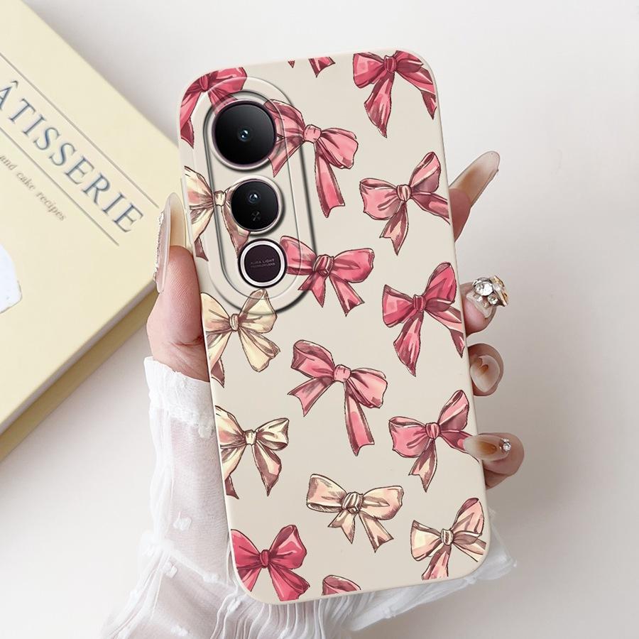 For Vivo V50 Lite Case Liquid Soft Silicone Fashion Newest Painting Back Cover For VivoV50lite V 50 5G Matte Phone Cases