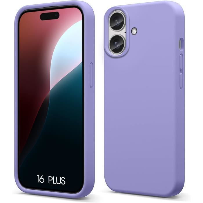 Coque de protection - BOOLING - pour iPhone 16 Plus - Silicone Souple - Violet - Ultra Léger