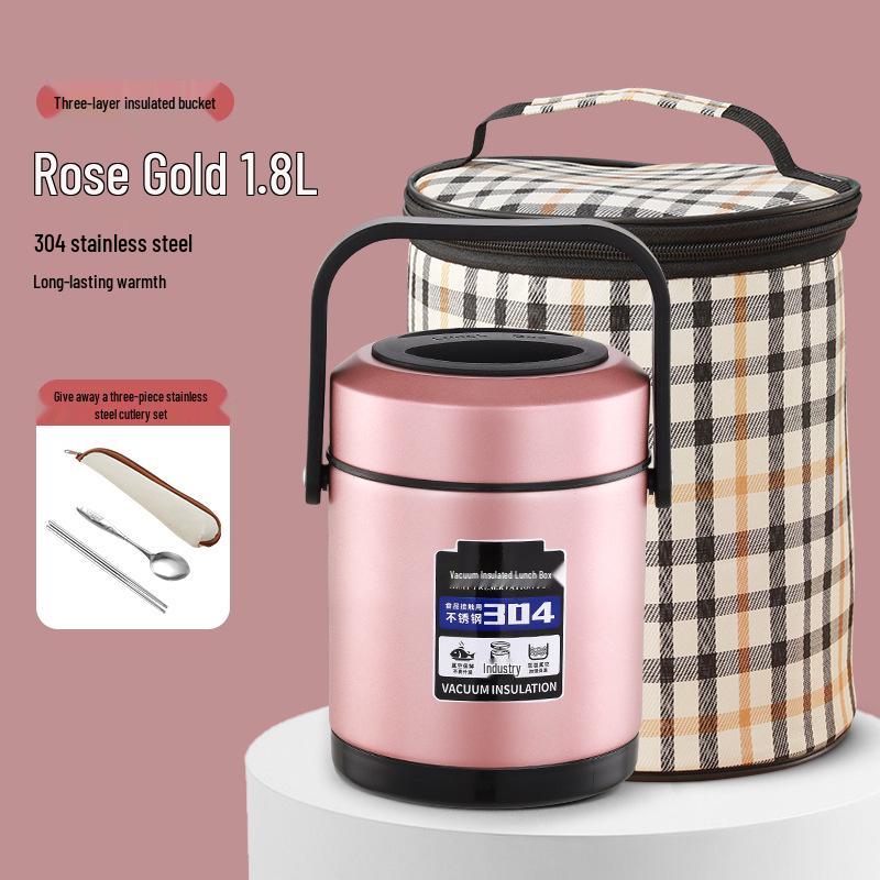 High-Value Insulated Lunch Box: Stylish & Durable 304 Stainless Steel, Ideal for Workers, Students, and Home Use