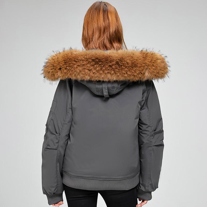 Fashion Women's Winter Jackets Hooded Faux Fur Collar Casual Parka Female Long Sleeve Warm Coat