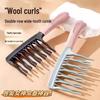“Double Row Wave Tooth Curling Comb for Fluffy, Anti-static Hair Styling”